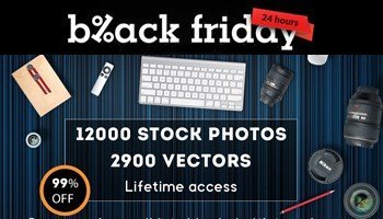 Super Black Friday – Get 12000 Stock Photos and 2900 Vectors for only $25 -