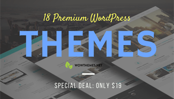 Download 18 Premium WordPress Themes for $19 With Extended License! -