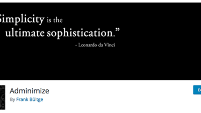 3 WordPress Plugins For a Minimalist Dashboard -