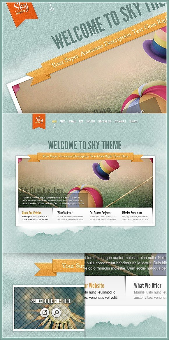 Download Sky Wordpress Theme - New ElegantTheme Masterpiece - blog