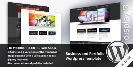 Displej 3 v 1 – Úžasné podnikání a portfolio Wordpress –