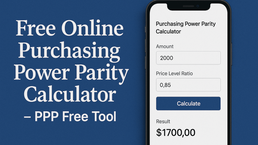Free Online Purchasing Power Parity Calculator – PPP Free Tool