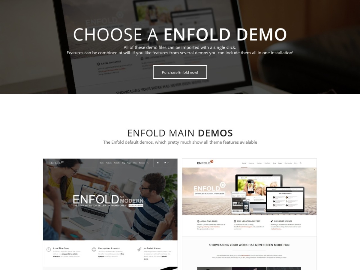 100 Best WordPress themes in 2026 - Free, Paid and Freemium - Enfold WordPress theme screenshot 2026