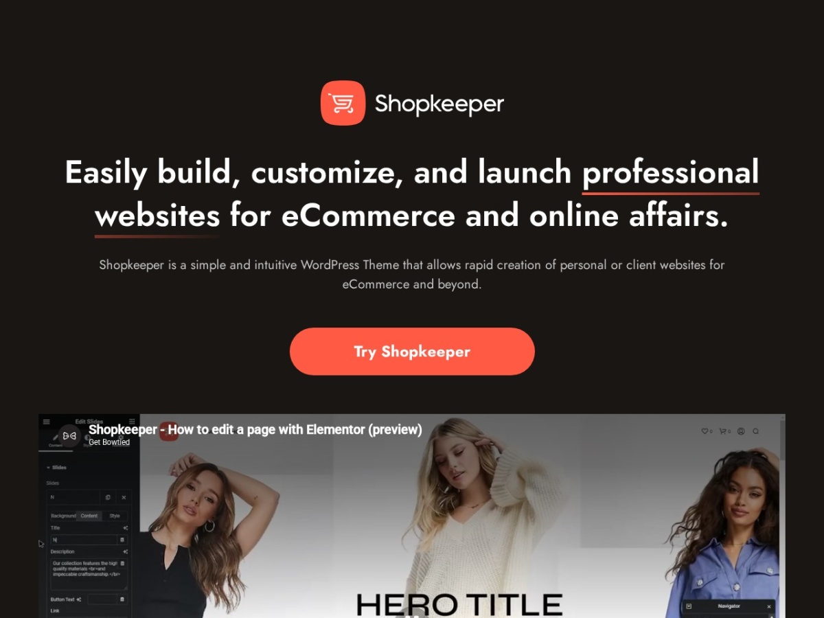 100 Best WordPress themes in 2026 - Free, Paid and Freemium - Shopkeeper WordPress theme screenshot 2026