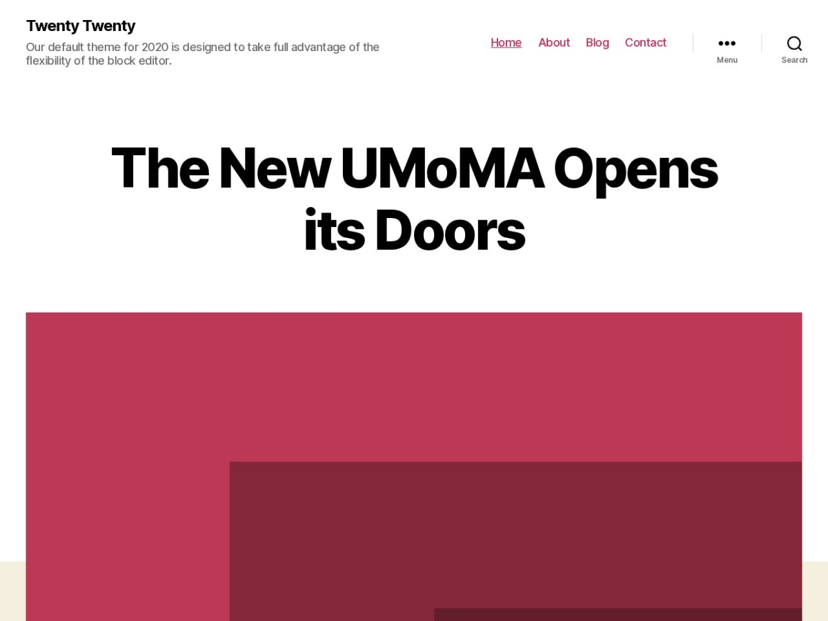100 Best WordPress themes in 2026 - Free, Paid and Freemium - Twenty Twenty WordPress theme screenshot 2026