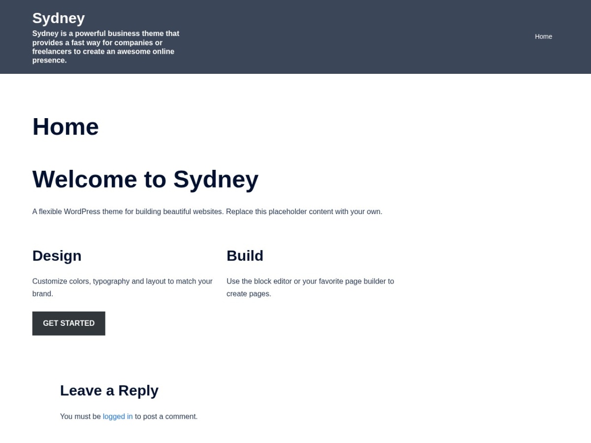 100 Best WordPress themes in 2026 - Free, Paid and Freemium - Sydney WordPress theme screenshot 2026