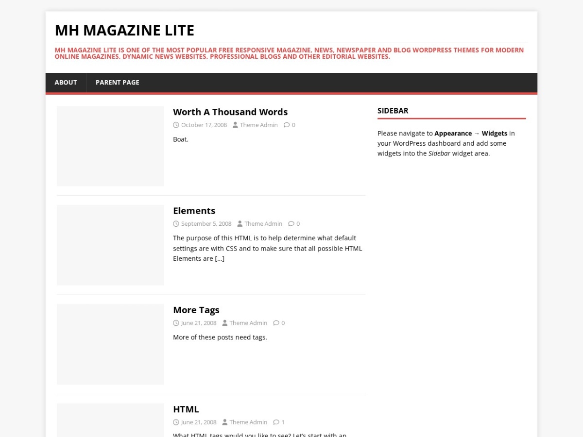 100 Best WordPress themes in 2026 - Free, Paid and Freemium - MH Magazine Lite WordPress theme screenshot 2026