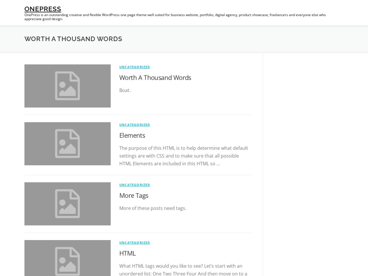 100 Best WordPress themes in 2026 - Free, Paid and Freemium - OnePress WordPress theme screenshot 2026