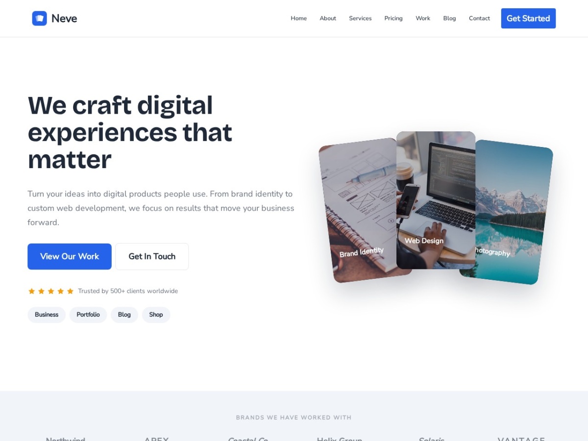 100 Best WordPress themes in 2026 - Free, Paid and Freemium - Neve WordPress theme screenshot 2026