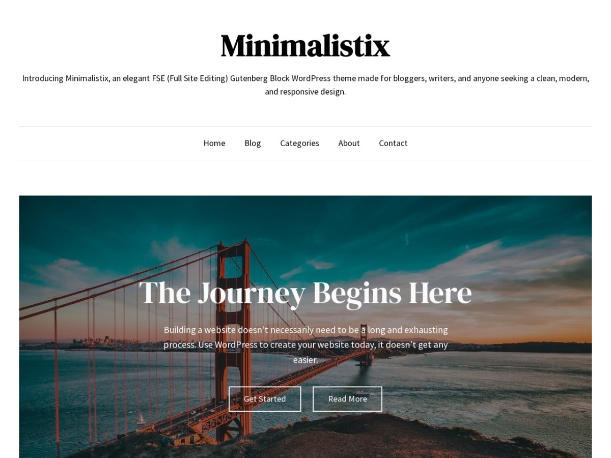 100 Best WordPress themes in 2026 - Free, Paid and Freemium - Minimalistix WordPress theme screenshot 2026