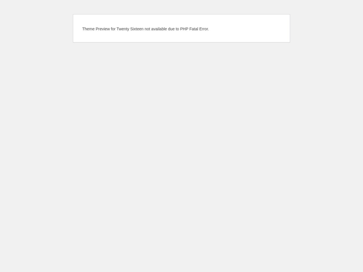 100 Best WordPress themes in 2026 - Free, Paid and Freemium - Twenty Sixteen WordPress theme screenshot 2026
