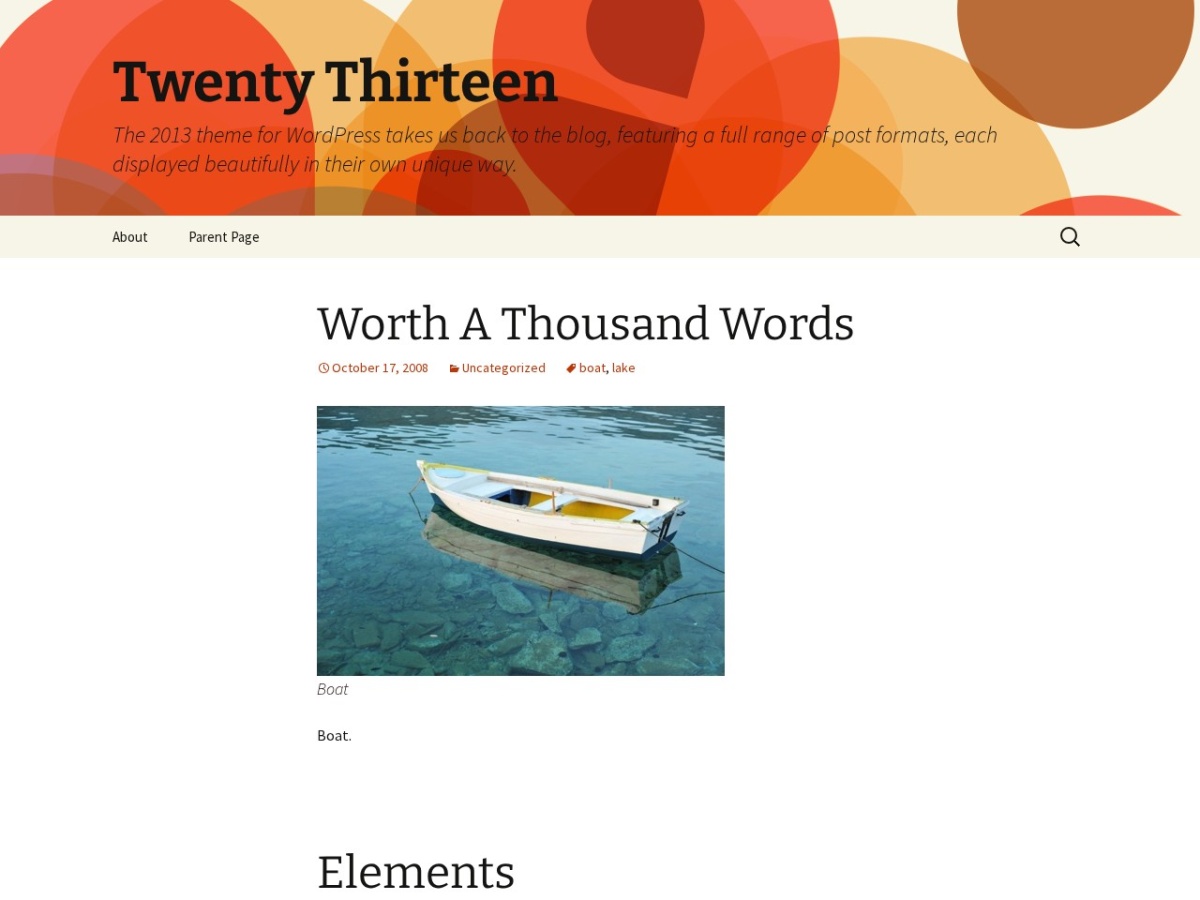 100 Best WordPress themes in 2026 - Free, Paid and Freemium - Twenty Thirteen WordPress theme screenshot 2026