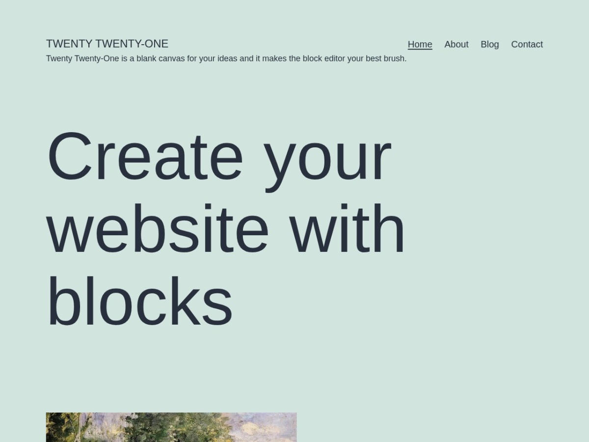 100 Best WordPress themes in 2026 - Free, Paid and Freemium - Twenty Twenty-One WordPress theme screenshot 2026