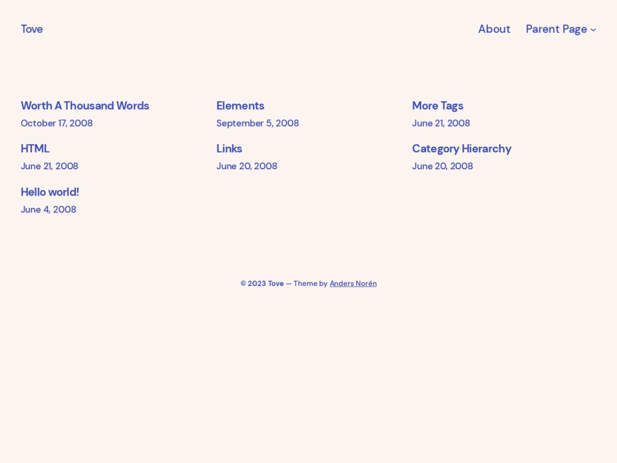 100 Best WordPress themes in 2026 - Free, Paid and Freemium - Tove WordPress theme screenshot 2026