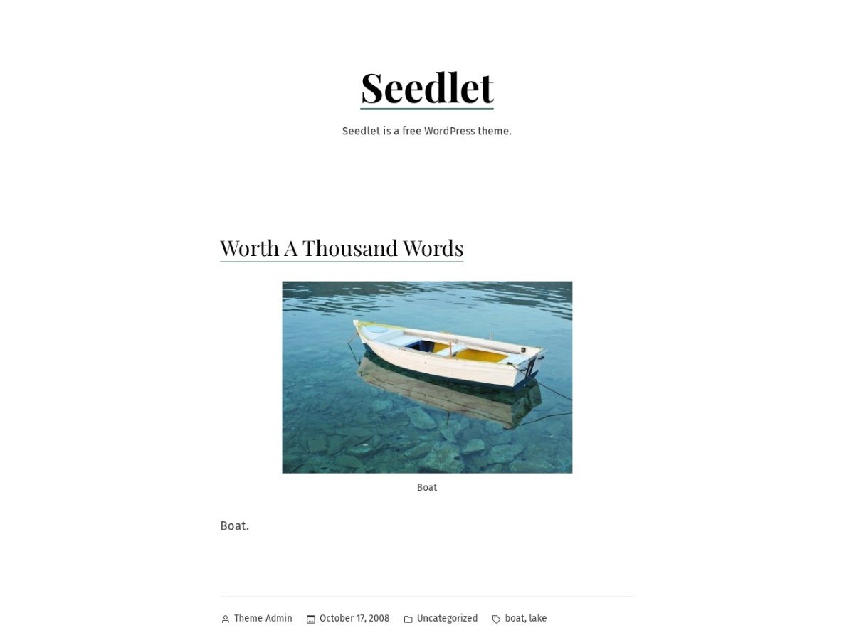 100 Best WordPress themes in 2026 - Free, Paid and Freemium - Seedlet WordPress theme screenshot 2026