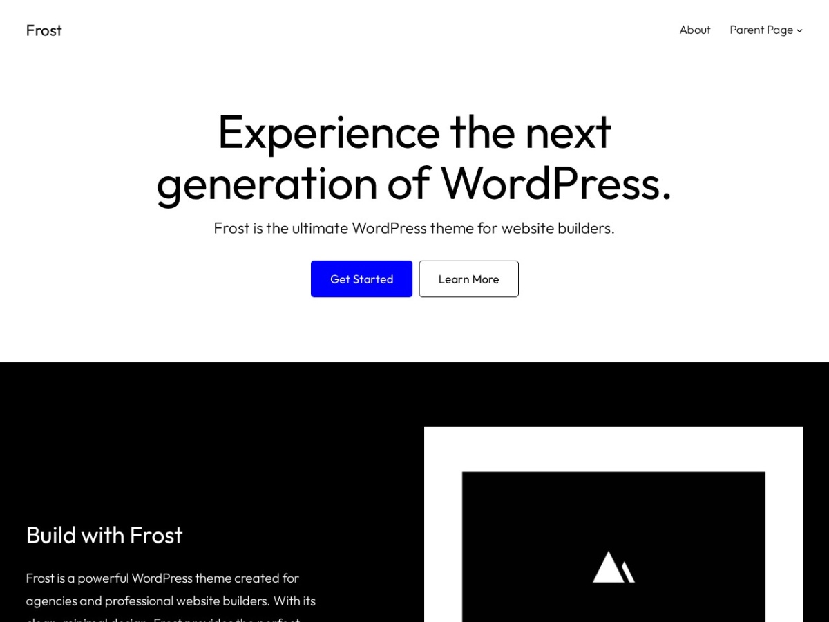 100 Best WordPress themes in 2026 - Free, Paid and Freemium - Frost WordPress theme screenshot 2026