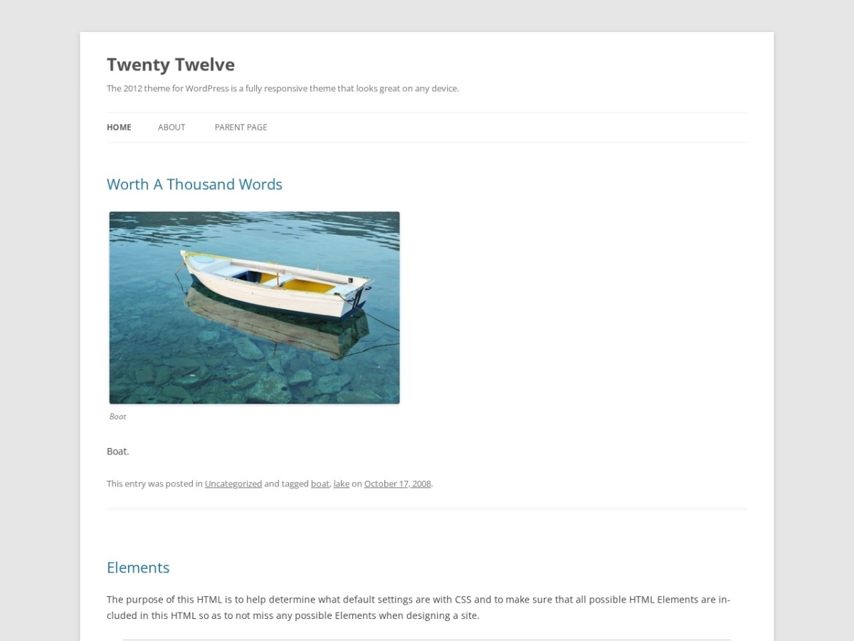100 Best WordPress themes in 2026 - Free, Paid and Freemium - Twenty Twelve WordPress theme screenshot 2026