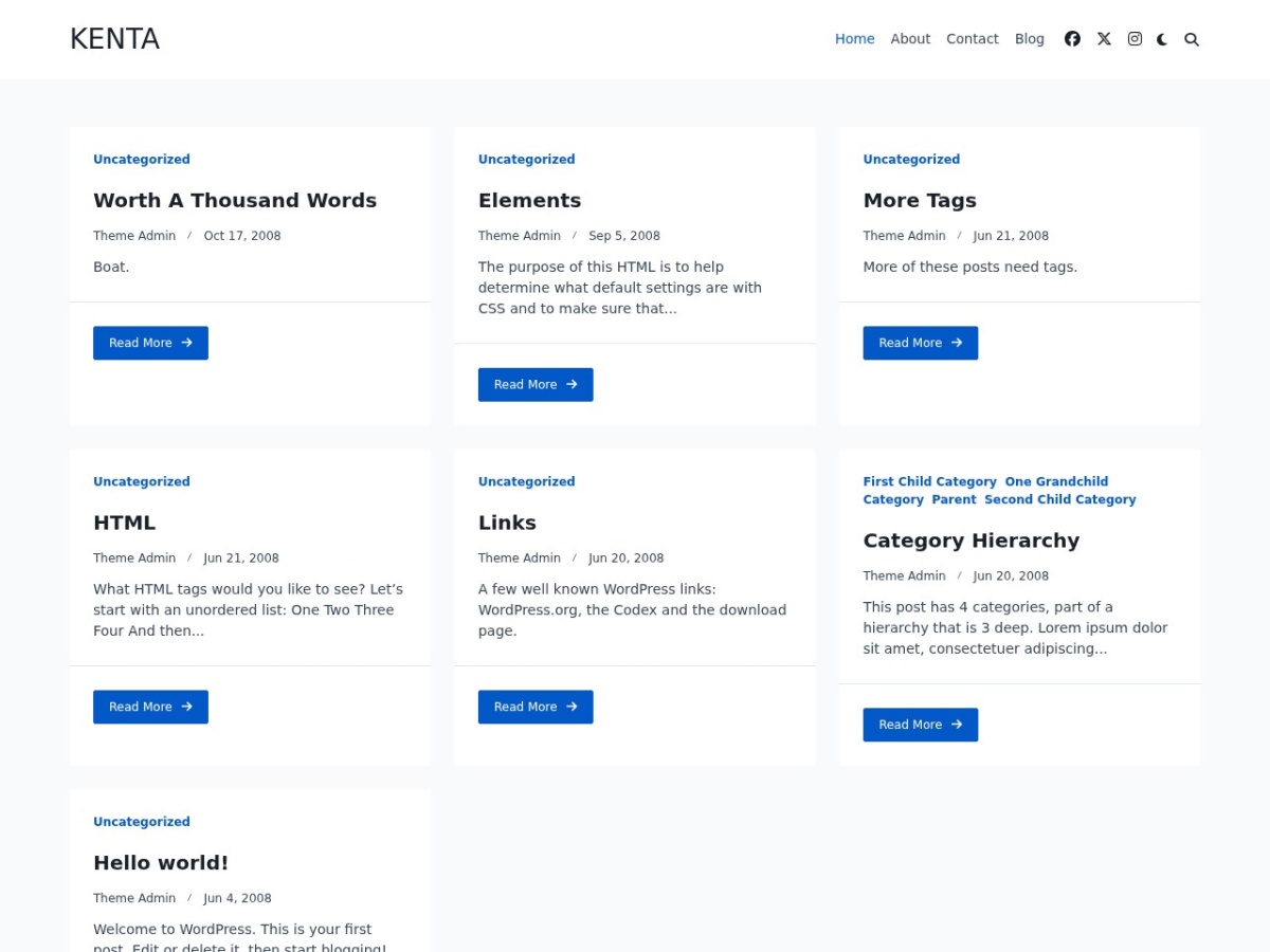 100 Best WordPress themes in 2026 - Free, Paid and Freemium - Kenta WordPress theme screenshot 2026