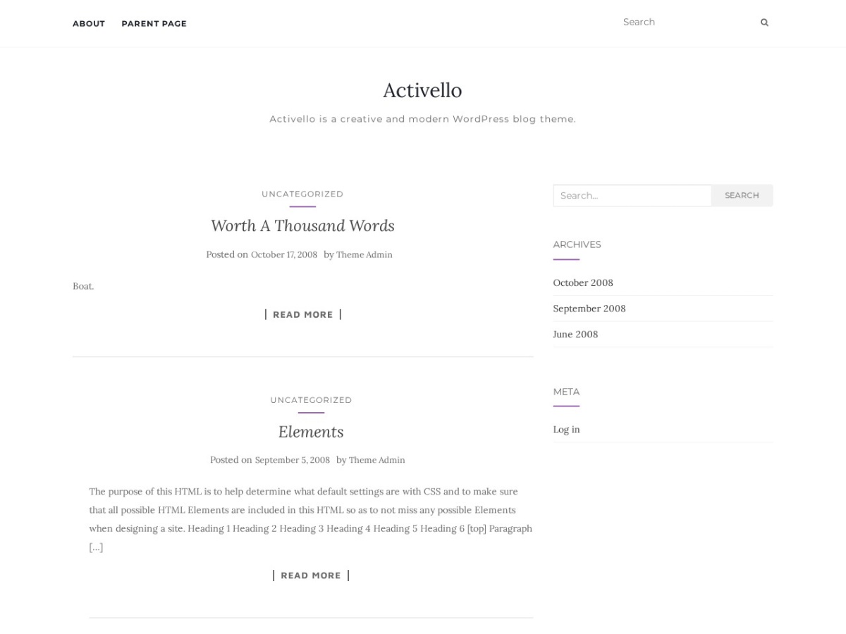 100 Best WordPress themes in 2026 - Free, Paid and Freemium - Activello WordPress theme screenshot 2026