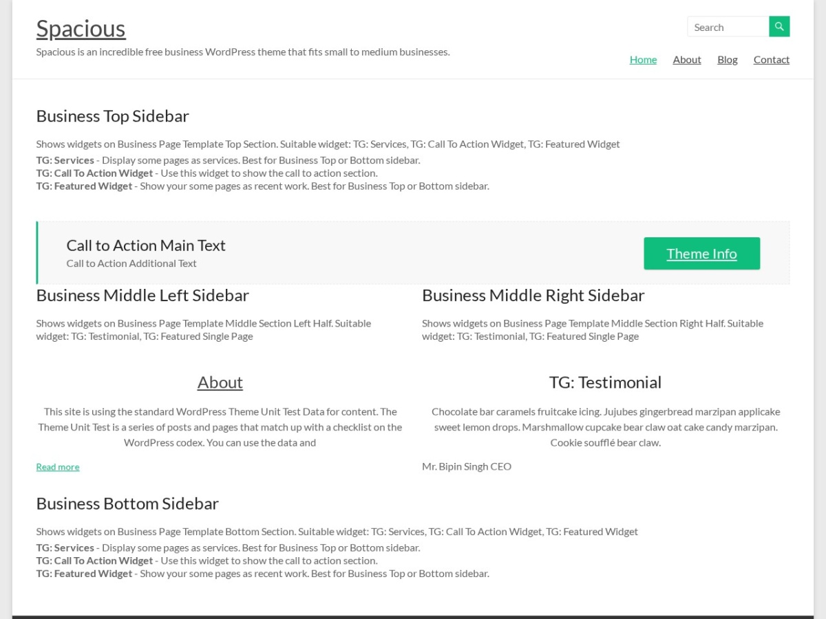 100 Best WordPress themes in 2026 - Free, Paid and Freemium - Spacious WordPress theme screenshot 2026