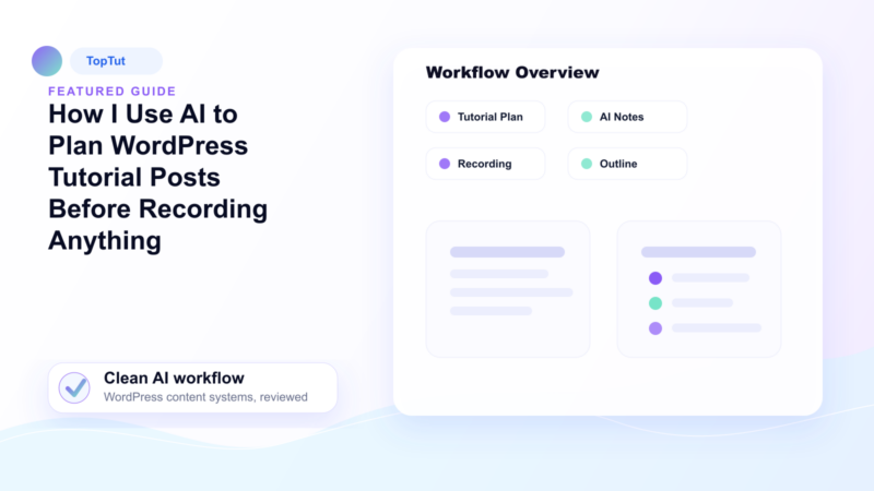 How I Use AI to Plan WordPress Tutorial Posts Before Recording Anything - 10 Best Alternatives to Bing How I Use AI to Plan WordPress Tutorial Posts Before Recording Anything