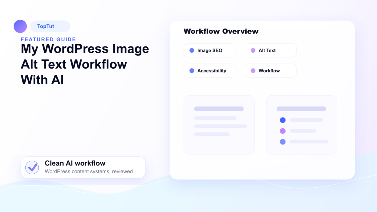 My WordPress Image Alt Text Workflow With AI - My WordPress Image Alt Text Workflow With AI