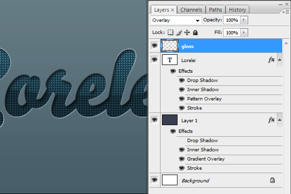 14 embossed text effect photoshop - Designed Stylish Embossed Text with Metallic Glow