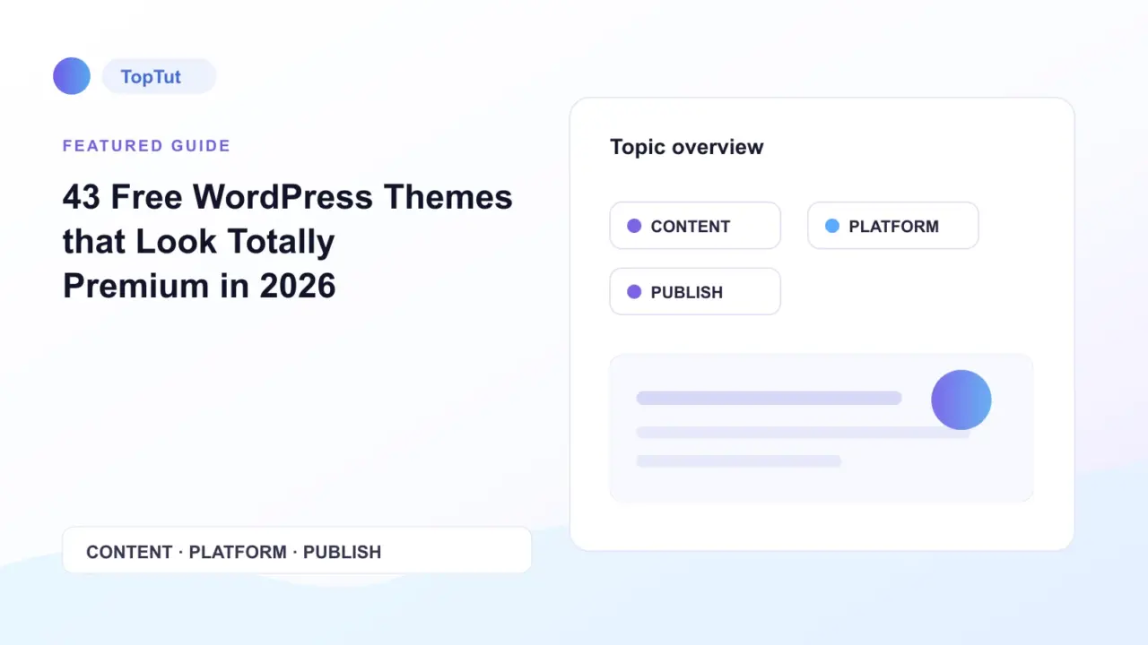 43 Free WordPress Themes that Look Totally Premium in 2026 - 43 Free WordPress Themes that Look Totally Premium in 2026