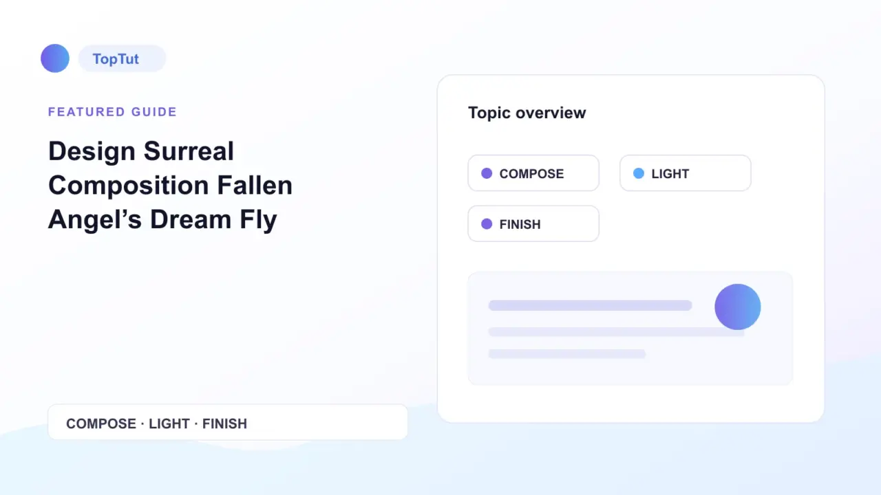 Design Surreal Composition Fallen Angel’s Dream Fly