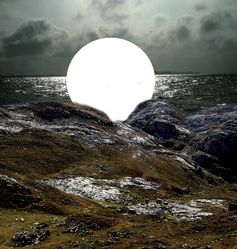 Design Dark Sea Ship Photo Manipulation Scene -