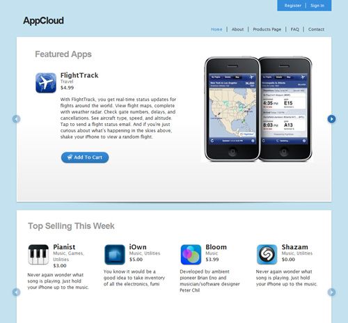 Appcloud in 40 Free High-Quality WordPress Themes