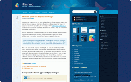 Illacrimo in 100 Excellent Free WordPress Themes