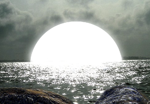 Design Dark Sea Ship Photo Manipulation Scene -