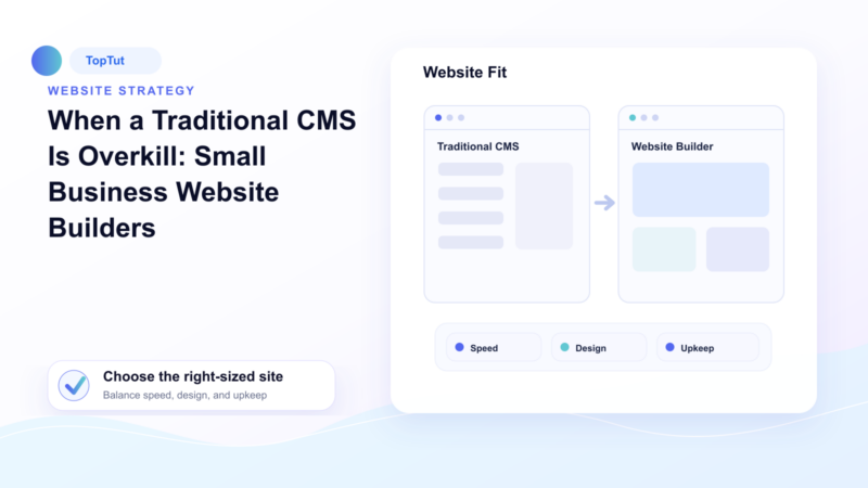 When a Traditional CMS Is Overkill: My Guide to Small Business Website Builders - When a Traditional CMS Is Overkill: My Guide to Small Business Website Builders